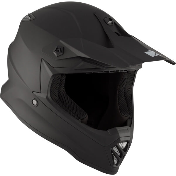 CKX TX019Y Off-Road Youth Helmet Solid Mat Black - Euromoto