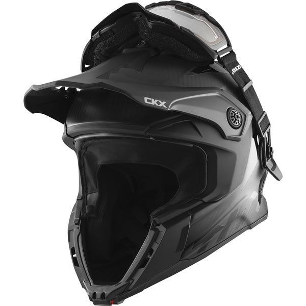 CKX Titan Carbon Helmet with Electric 210° Goggles - Euromoto