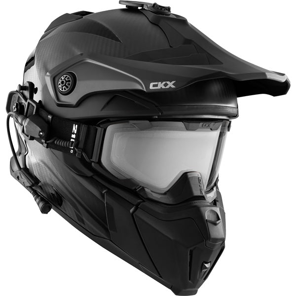 CKX Titan Carbon Helmet with Electric 210° Goggles - Euromoto