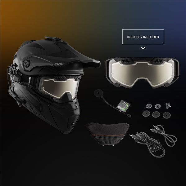 CKX Titan Carbon Helmet with 210° Goggles - Euromoto