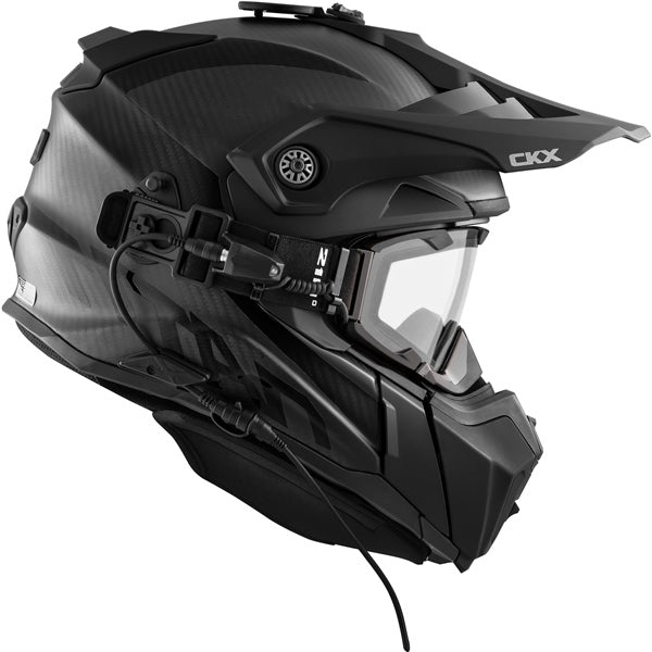 CKX Titan Carbon Helmet with Electric 210° Goggles - Euromoto