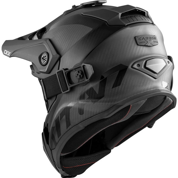 CKX Titan Airflow Carbon Winter Helmet with 210° Goggles - Matte Carbon - Euromoto