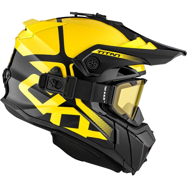 CKX Titan Original Backcountry Winter Helmet with Goggle 210 - Polar Yellow - Euromoto