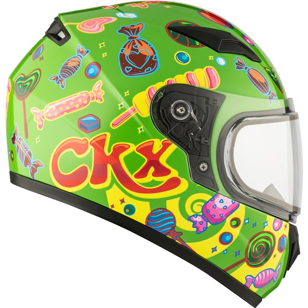 CKX RR519Y Youth Winter Double Lens Full-Face Youth Helmet - Candy Graphic - Euromoto