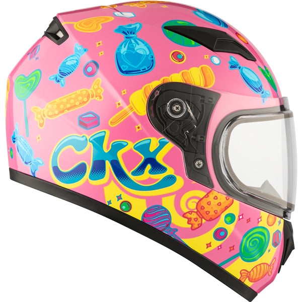 CKX RR519Y Youth Winter Double Lens Full-Face Youth Helmet - Candy Graphic - Euromoto