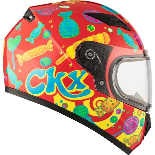 CKX RR519Y Youth Winter Double Lens Full-Face Youth Helmet - Candy Graphic - Euromoto