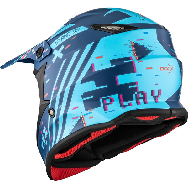 CKX TX019Y Youth Off-Road MX Helmet - Error Graphic - Euromoto