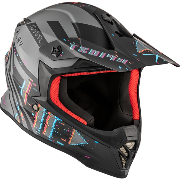 CKX TX019Y Youth Off-Road MX Helmet - Error Graphic - Euromoto
