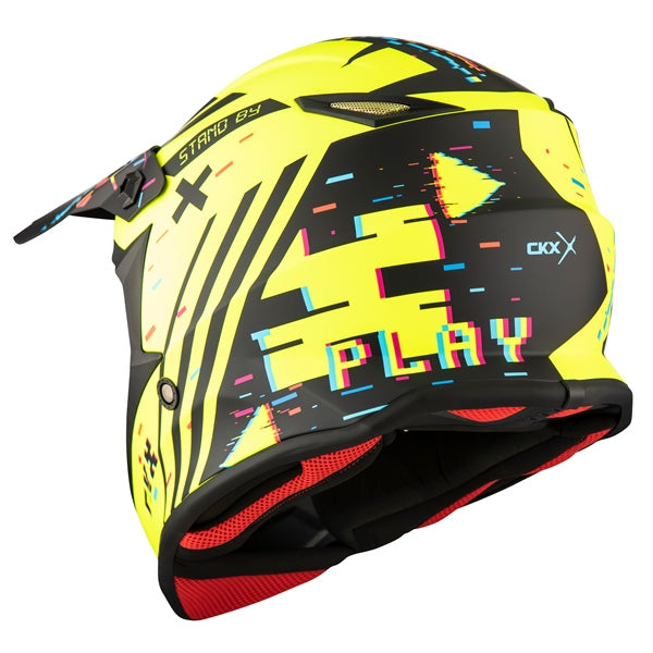 CKX TX019Y Youth Off-Road MX Helmet - Error Graphic - Euromoto