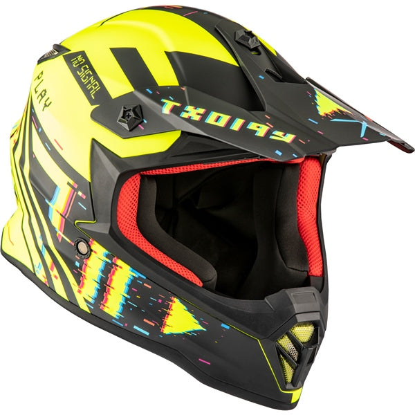 CKX TX019Y Youth Off-Road MX Helmet - Error Graphic - Euromoto