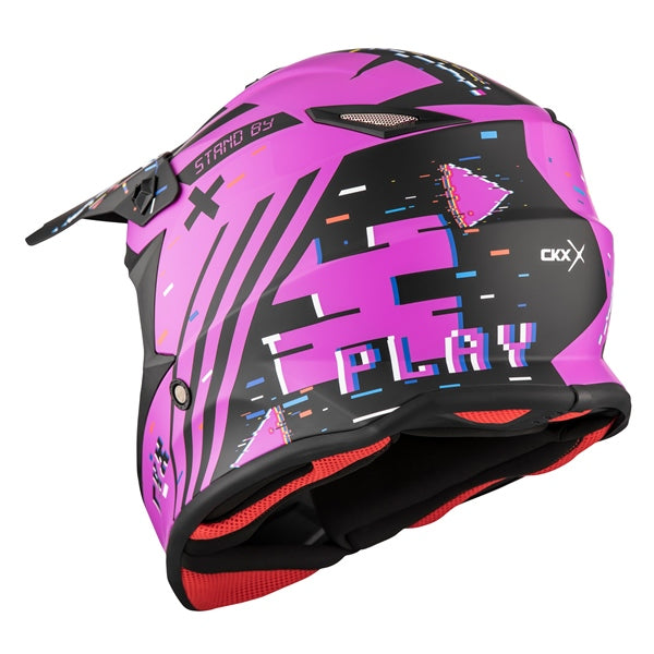 CKX TX019Y Youth Off-Road MX Helmet - Error Graphic - Euromoto