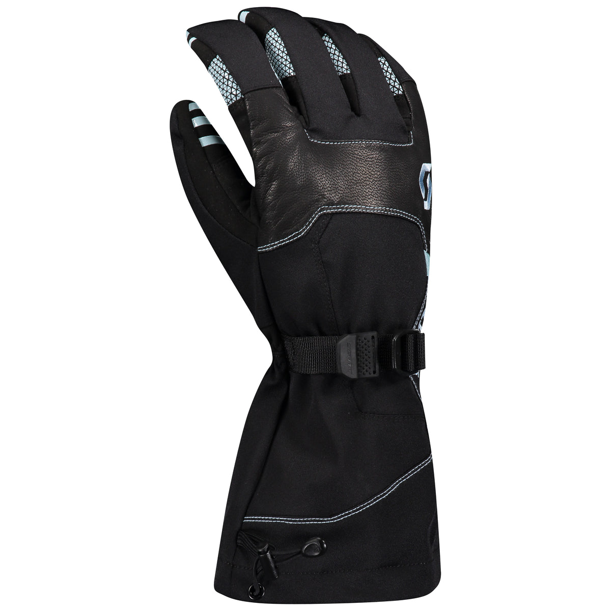 Scott Womens Cubrick Winter Gloves - Black/Cloud Blue - snowmobile atv motorcycle marine Canada USA