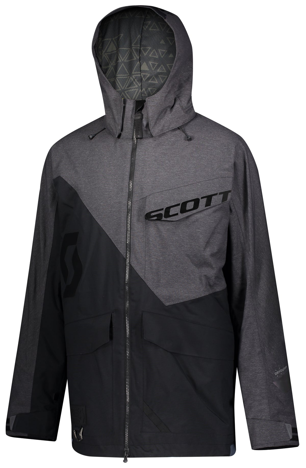 SCOTT JACKET XT SHELL DRYO BLACK/MELANGE GREY - Euromoto