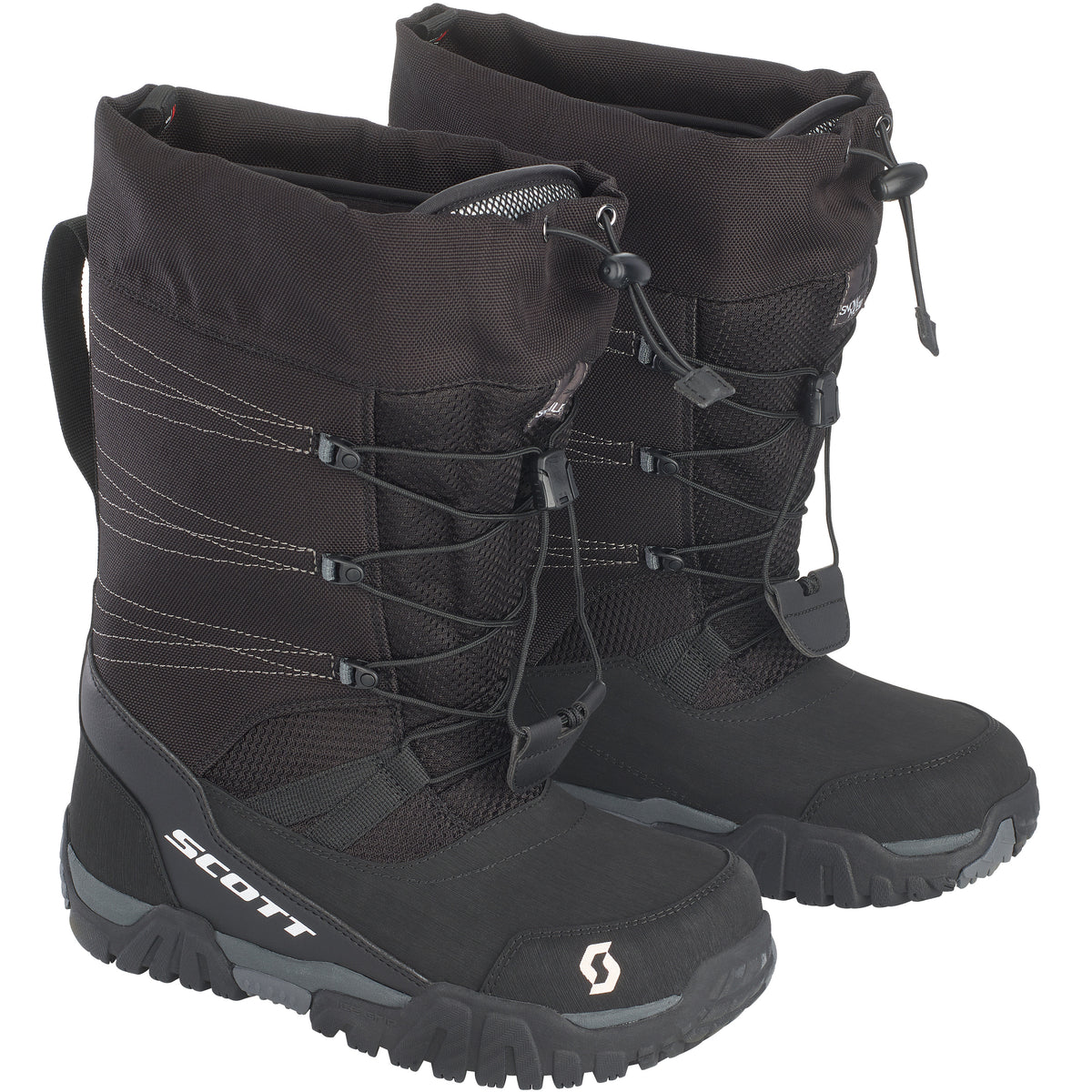 SCOTT R/T WINTER SNOWMOBILE BOOTS BLACK/GREY - Euromoto