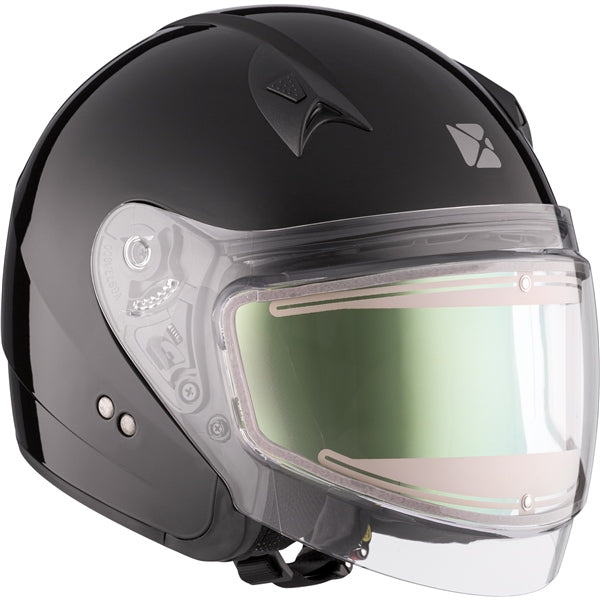 CKX VG977 Winter Open-Face Helmet Electric Double Lens Gloss Black - Euromoto