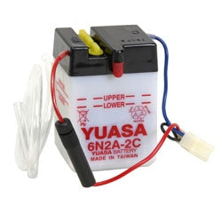 Yuasa Battery Conventional 6N2A-2C Part# YUAM262AC - Euromoto