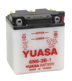 Yuasa Battery Conventional 6N6-3B-1 Part# YUAM2663B - Euromoto