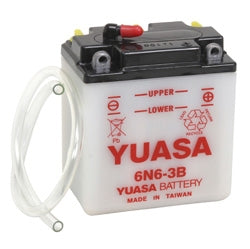 Yuasa Battery Conventional 6N6-3B Part# YUAM2660B - Euromoto
