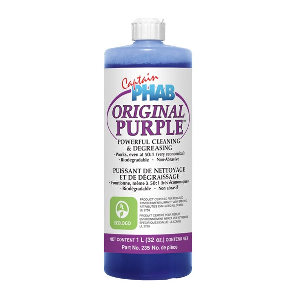 Captain Phab Purple Power Cleaning Concentrate 1 L / 0.26 G Part# 235 - Euromoto