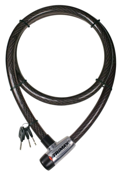 Trimax Cable Lock, 3 Keys Cable Lock - 723669 Part# TQ2572 - Euromoto