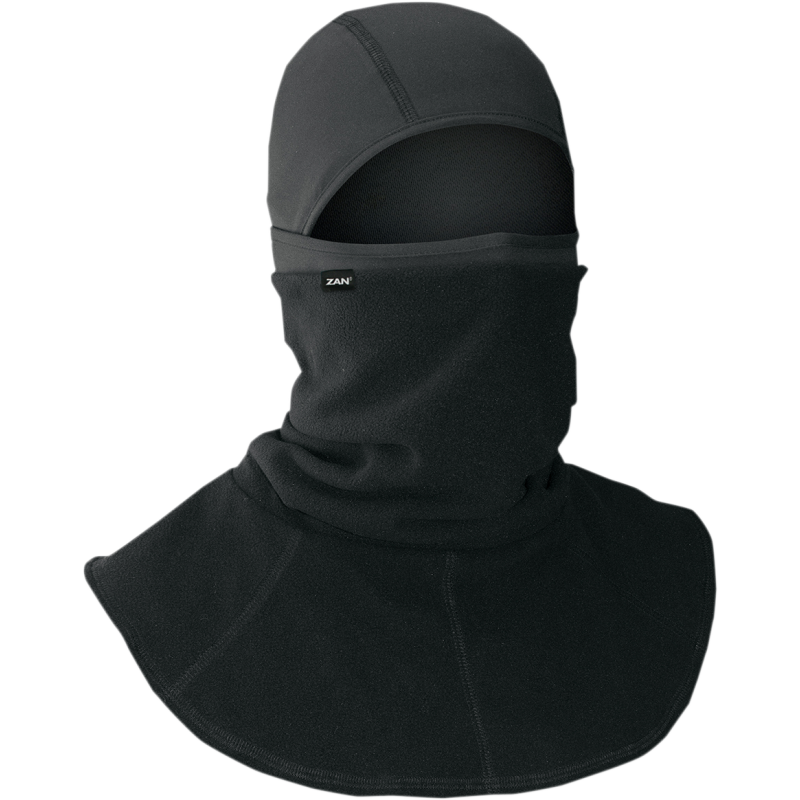 ZAN HEADGEAR BALACLAVA MOTLEY TUBE POLYESTER/SPANDEX BLACK WB114C - Euromoto