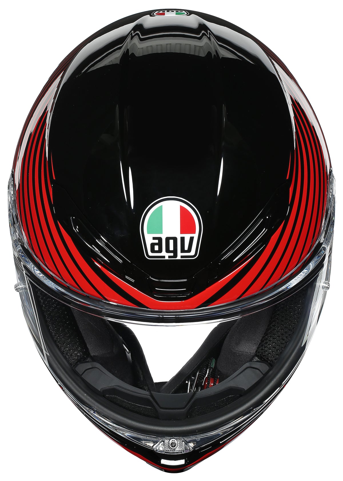 AGV K-6 Full-Face Motorcycle Helmet - Rush Black/Red - snowmobile atv motorcycle marine Canada USA