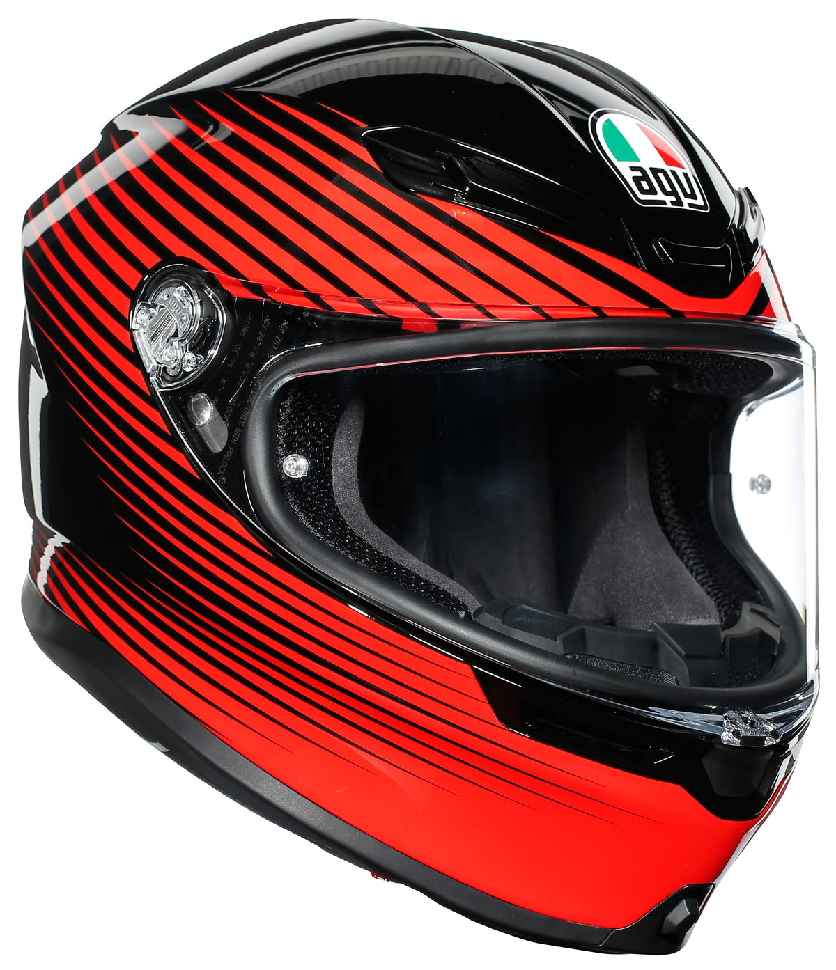 AGV K-6 Full-Face Motorcycle Helmet - Rush Black/Red - snowmobile atv motorcycle marine Canada USA