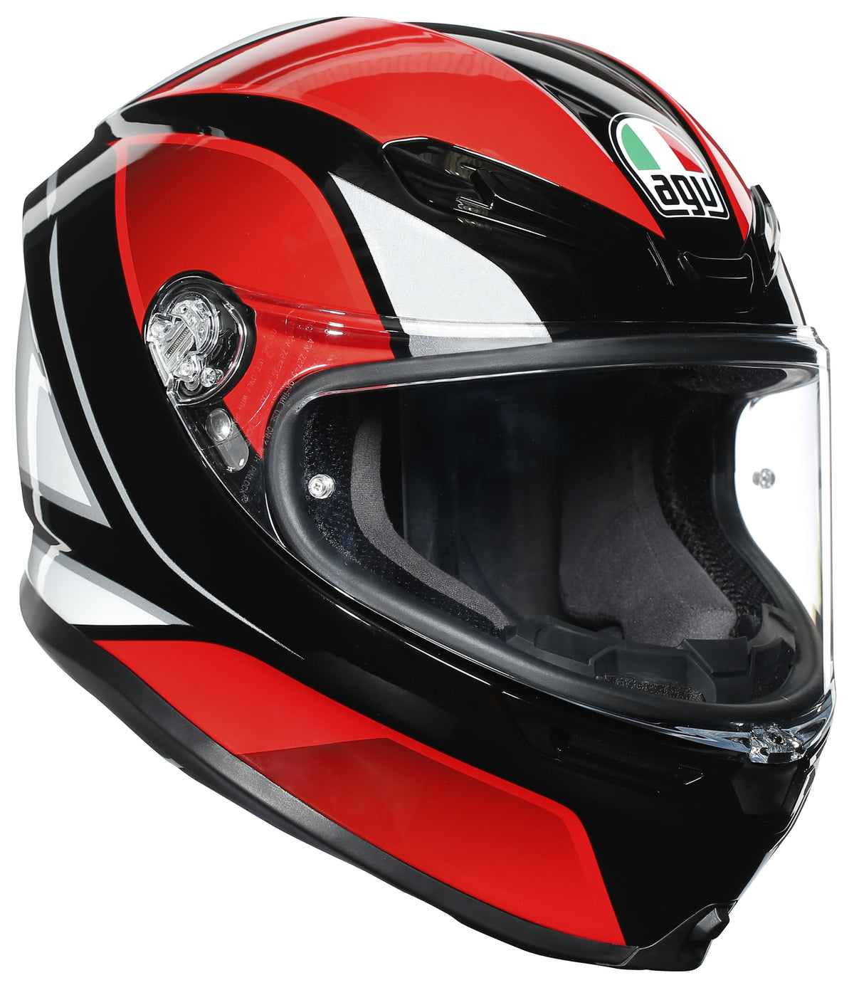AGV K-6 Motorcycle Helmet - Hyphen Black/Red/White - Euromoto