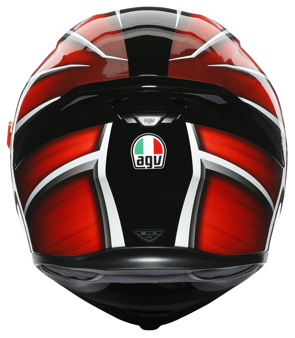 AGV HELMET K-5 S TEMPEST BLACK/RED - Euromoto