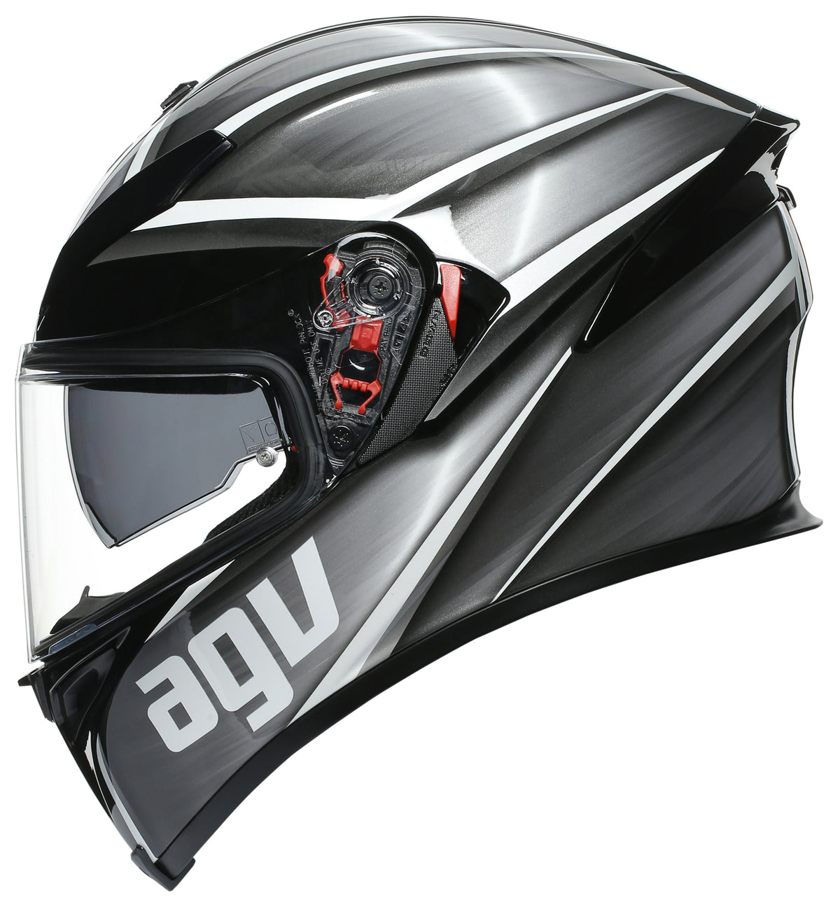 AGV HELMET K-5 S TEMPEST BLACK/SILVER - Euromoto