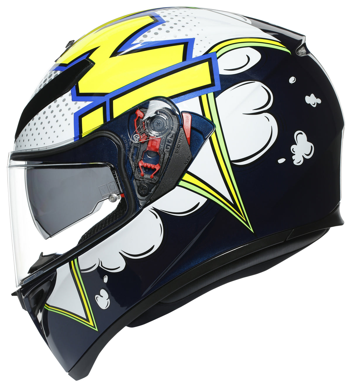 AGV K-3 SV Full-Face Helmet - Bubble Graphic - snowmobile atv motorcycle marine Canada USA
