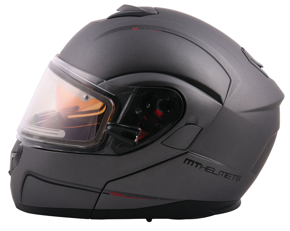 MT Atom SV Snowmobile Winter Modular Helmet - Solid colors - snowmobile atv motorcycle marine Canada USA