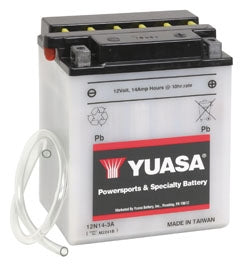 Yuasa Battery Conventional 12N14-3A Part# YUAM2241B - Euromoto