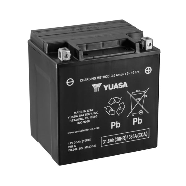 Yuasa Battery Maintenance Free AGM High Performance YIX30L-BS-PW Part# YUAM6230XPW - Euromoto