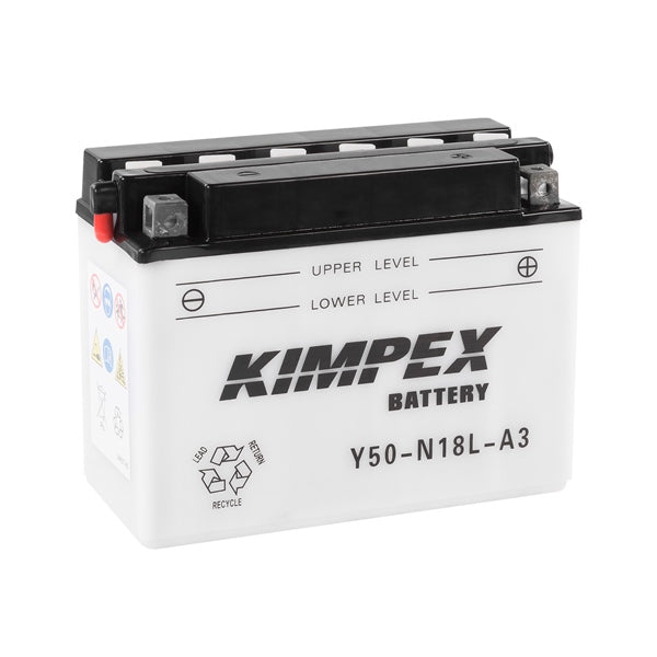 Kimpex Battery YuMicron Y50-N18L-A3 Part# H50-N18L-A3 - Euromoto