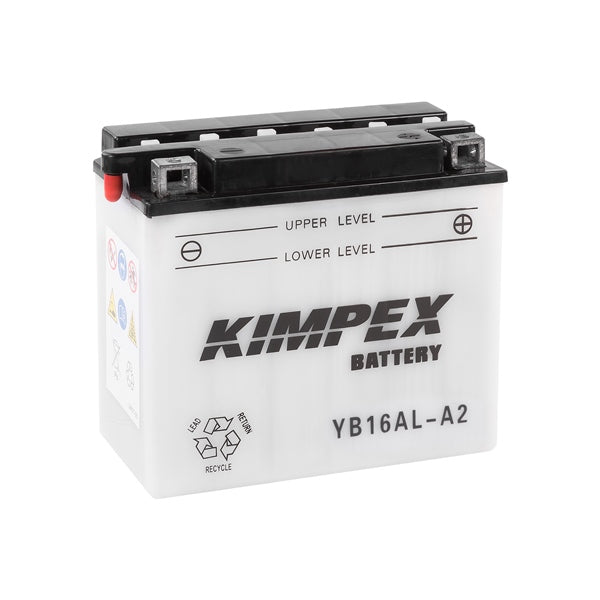 Kimpex Battery YuMicron YB16AL-A2 Part# HB16AL-A2 - Euromoto