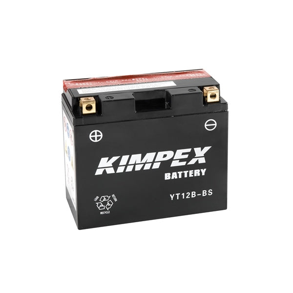 Kimpex Battery Maintenance Free AGM YT12B-BS Part# HT12B-BS - Euromoto