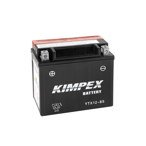Kimpex Battery Maintenance Free AGM YTX12-BS Part# HTX12-BS - Euromoto