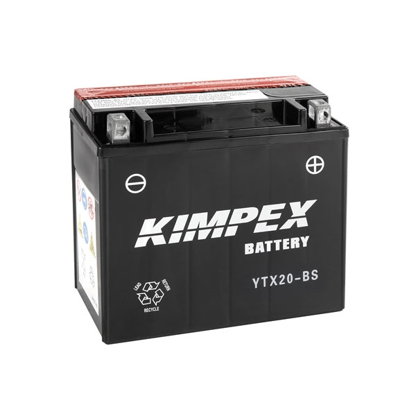 Kimpex Battery Maintenance Free AGM YTX20-BS Part# HTX20-BS - Euromoto