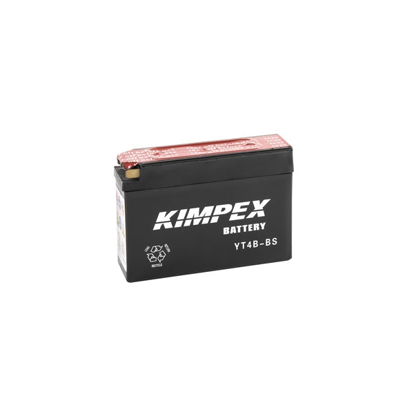 Kimpex Battery Maintenance Free AGM YT4B-BS Part# HT4B-BS - Euromoto