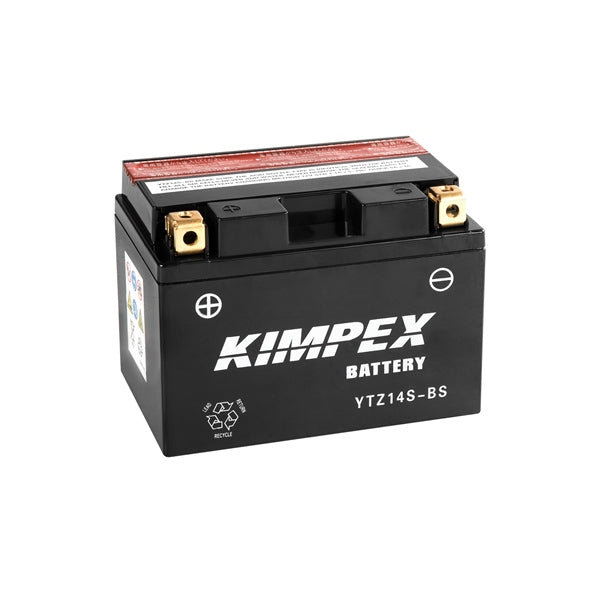 Kimpex Battery Maintenance Free AGM High Performance YTZ14S-BS Part# HTZ14S-BS - Euromoto