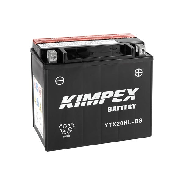Kimpex Battery Maintenance Free AGM High Performance YTX20HL-BS Part# HTX20HL-BS - Euromoto