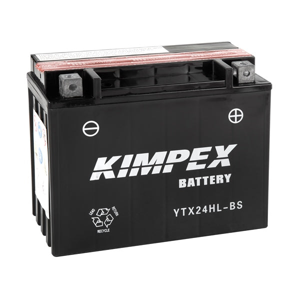 Kimpex Battery Maintenance Free AGM High Performance YTX24HL-BS Part# HTX24HL-BS - Euromoto