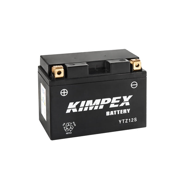 Kimpex Battery Maintenance Free AGM High Performance YTZ12S Part# HTZ12S - Euromoto