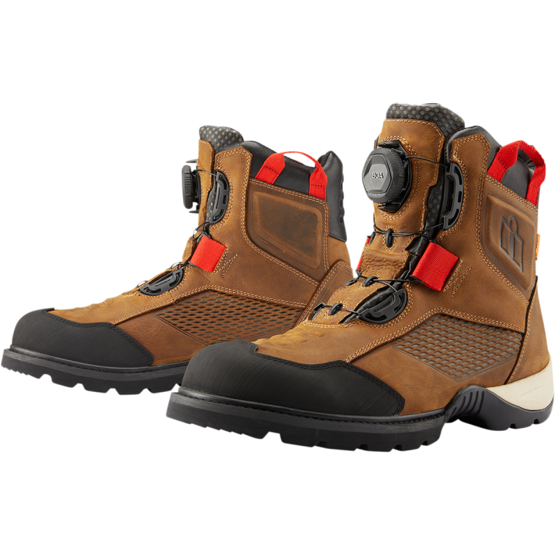 Icon Stormhawk Waterproof Mens Motorcycle Boots