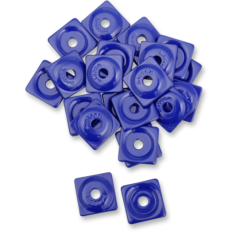 WOODYS Square Digger Aluminum Support Plates Colored ASW2- - Euromoto