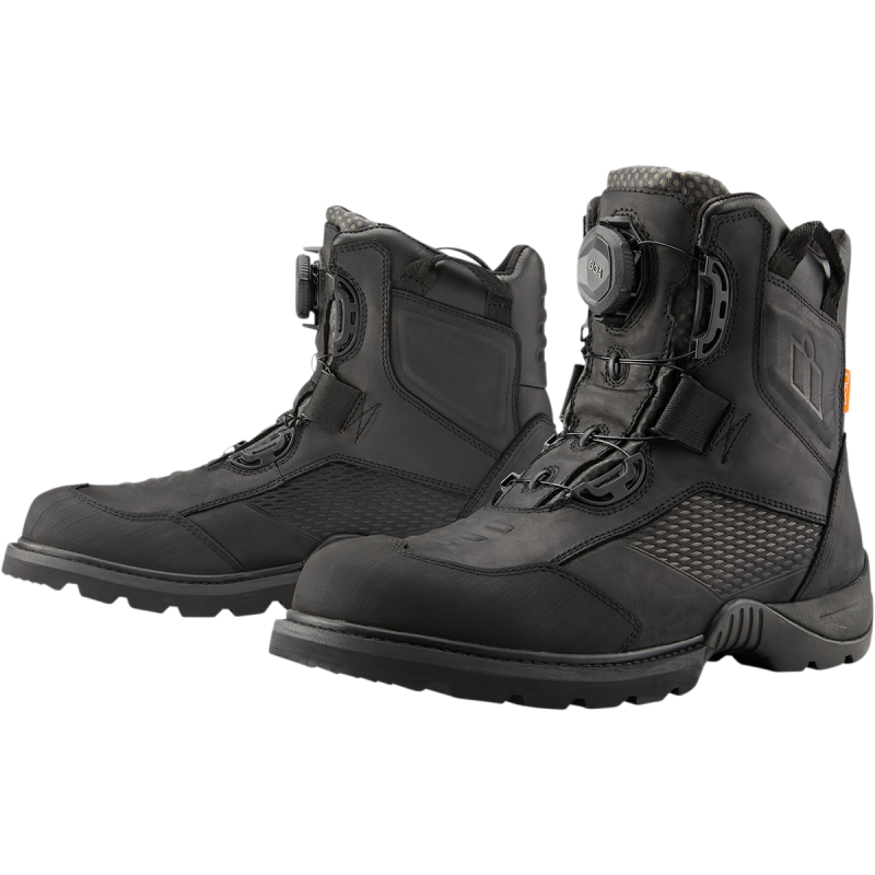 Icon Stormhawk Waterproof Mens Motorcycle Boots