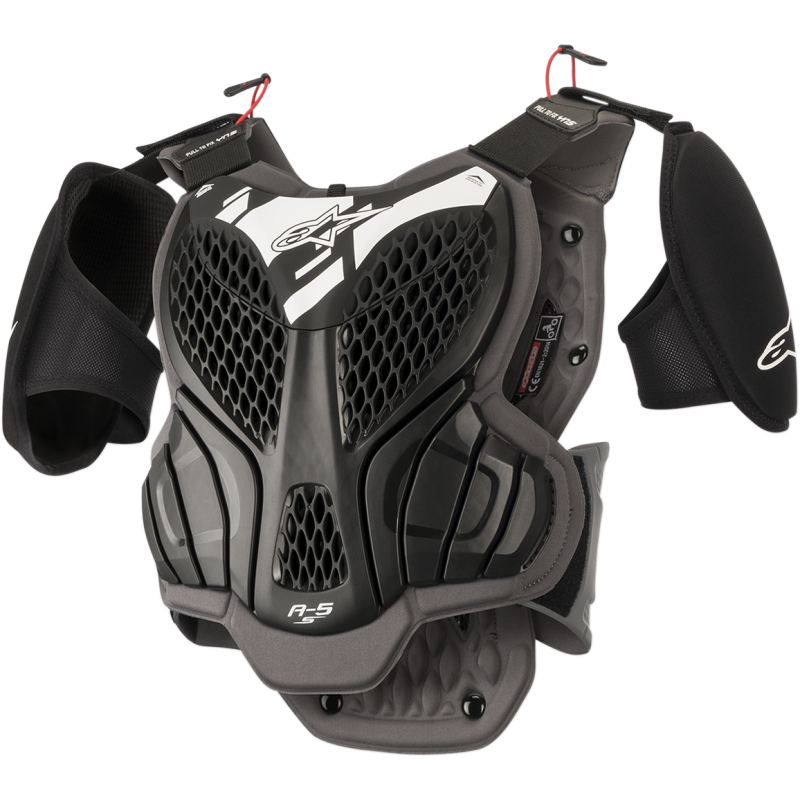 Alpinestars A-5s Youth Body Armor Black/White Motorcycle/MX - Euromoto