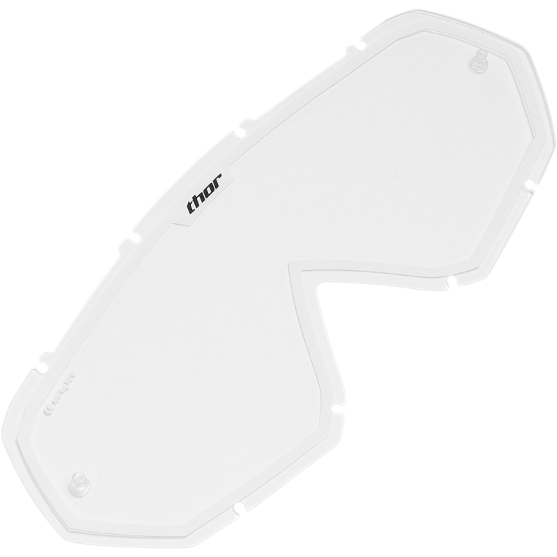 THOR LENS TEAROFF THOR YOUTH CLEAR/WHITE 2602-0236 - Euromoto