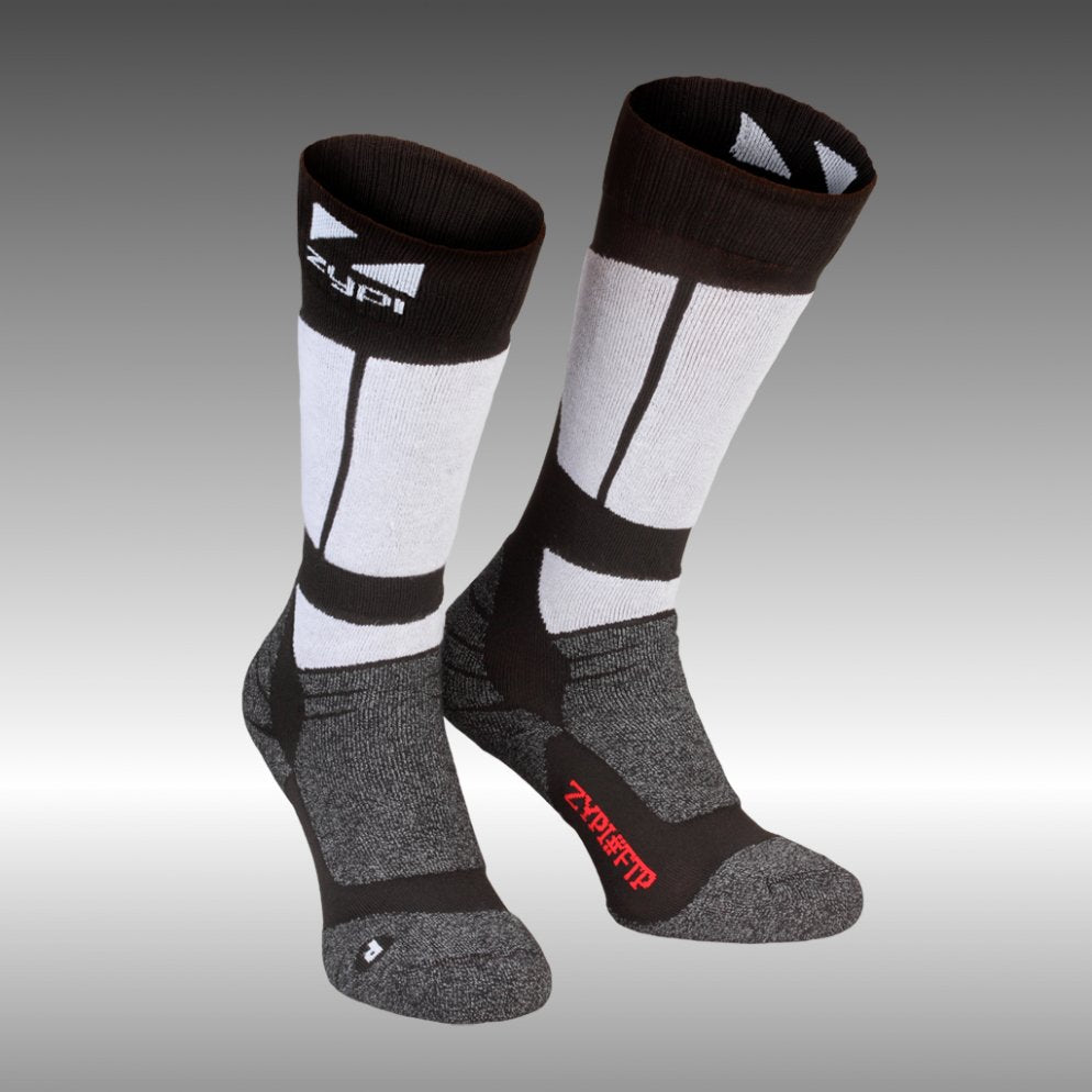 ZYPI THERMAL FTP01 SHORT SOCKS BLACK/GREY - Euromoto